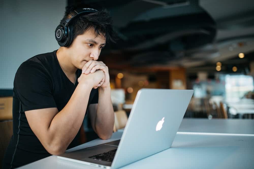 What is Chegg? Student looking at computer